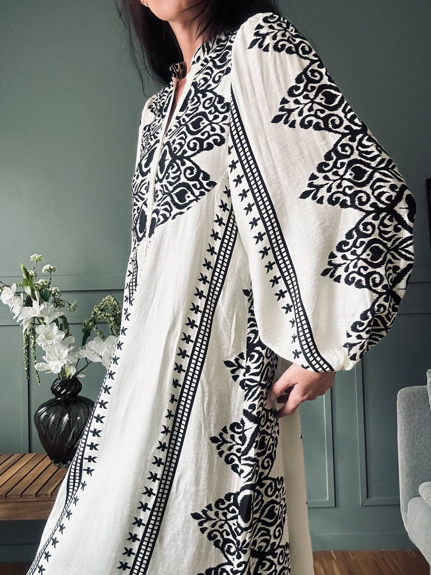 Klänning Beige - Boheme cotton