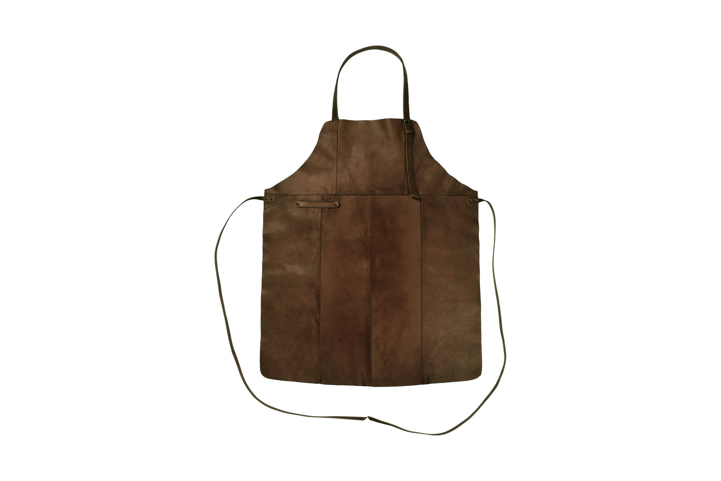 Skinnförkläde Faust – Dark brown