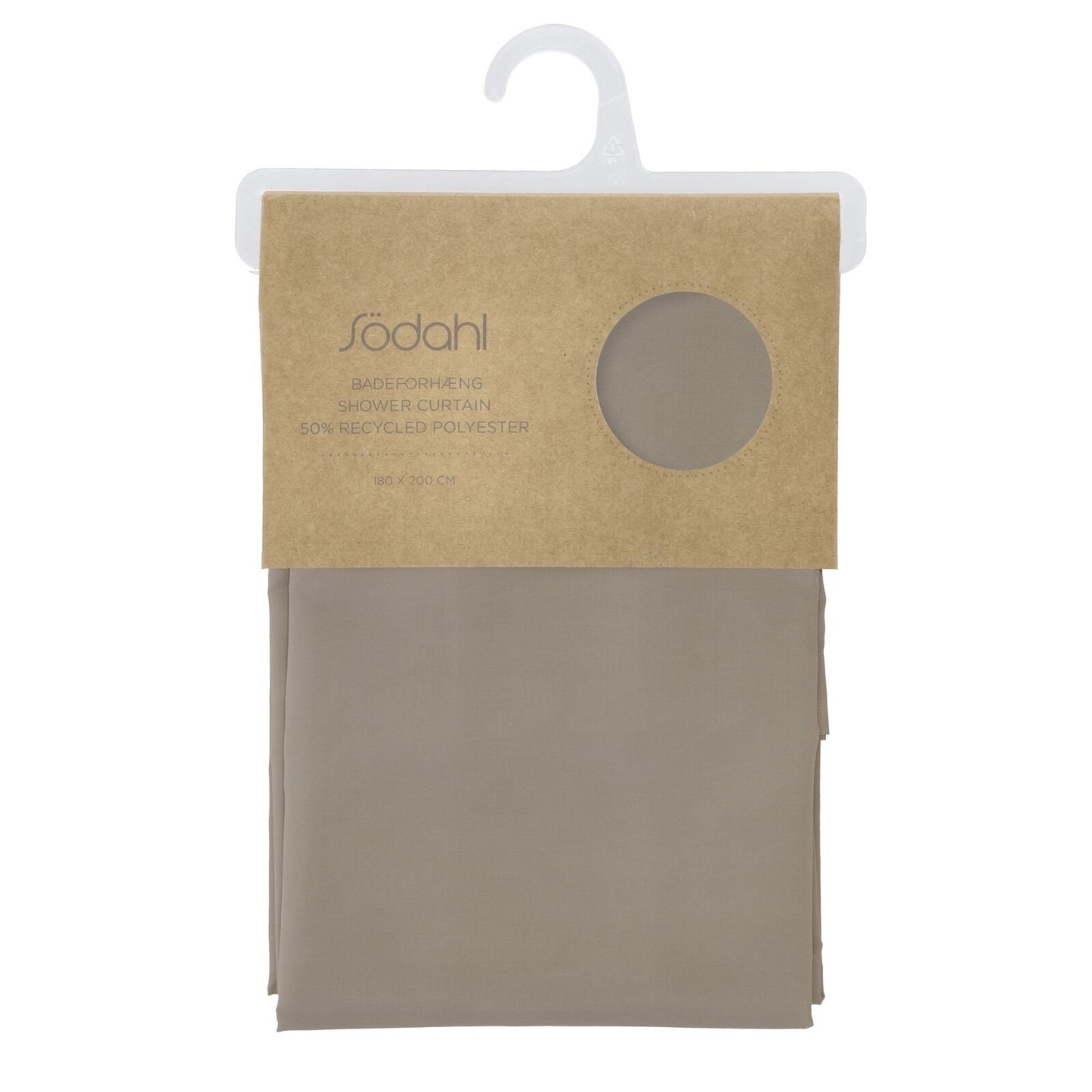 Duschdraperi - Taupe - 180 cm x 200 cm