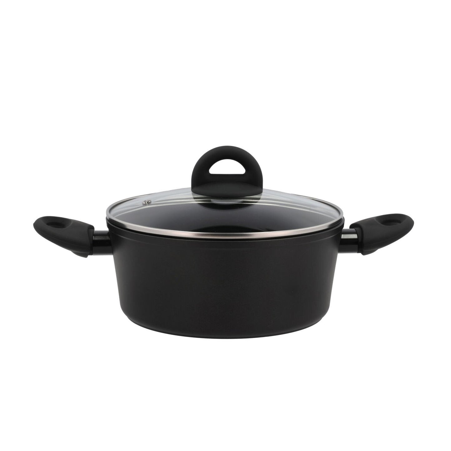 Kastrull - Med glaslock - Aluminium/keramisk beläggning