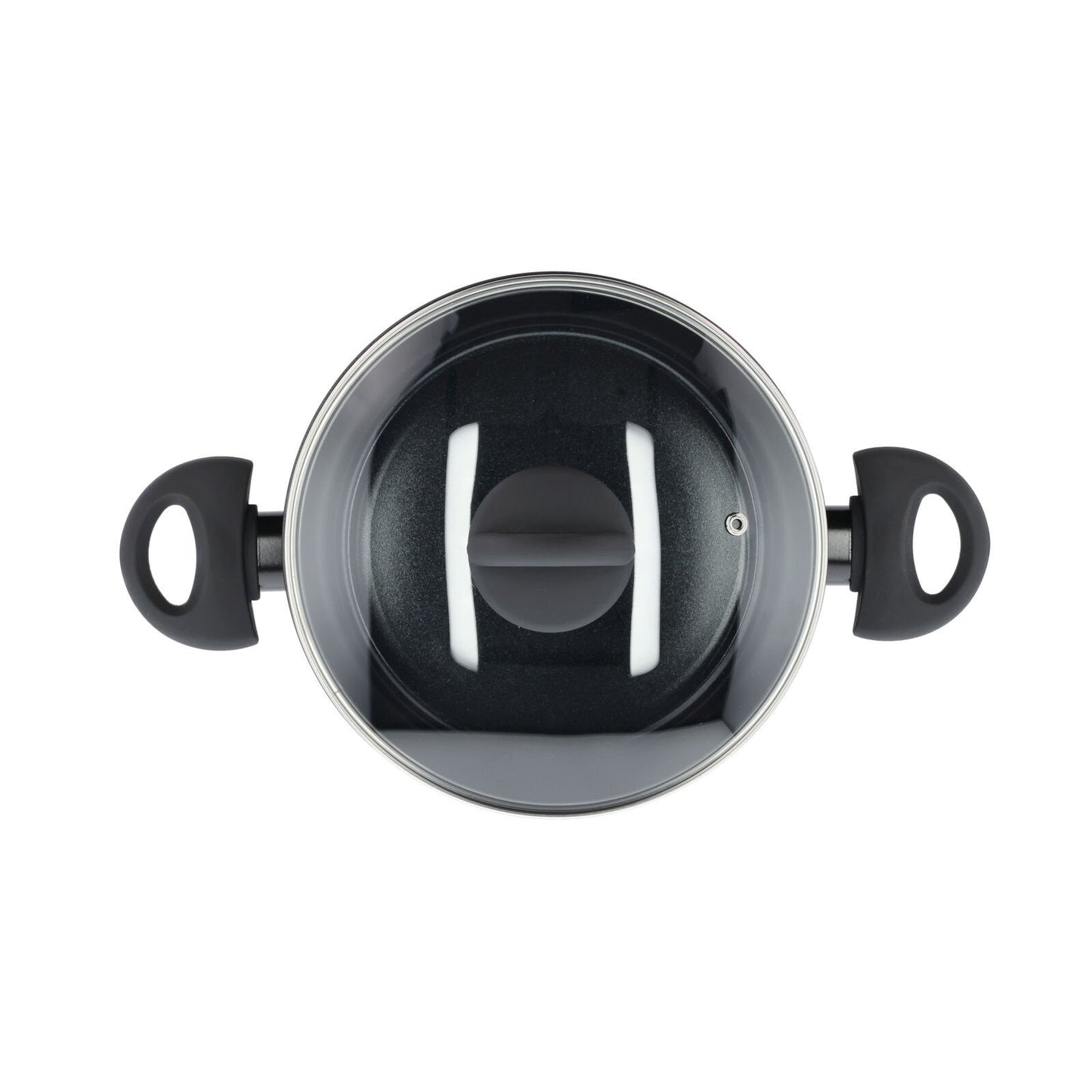 Kastrull - Med glaslock - Aluminium/keramisk beläggning