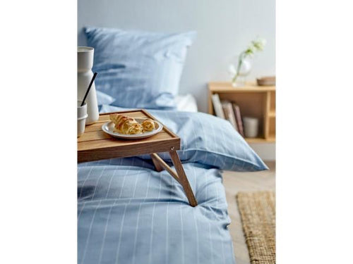 Sängkläder 2 Set Södahl 140x220 cm - Linneblå - Inkl. Sängbricka