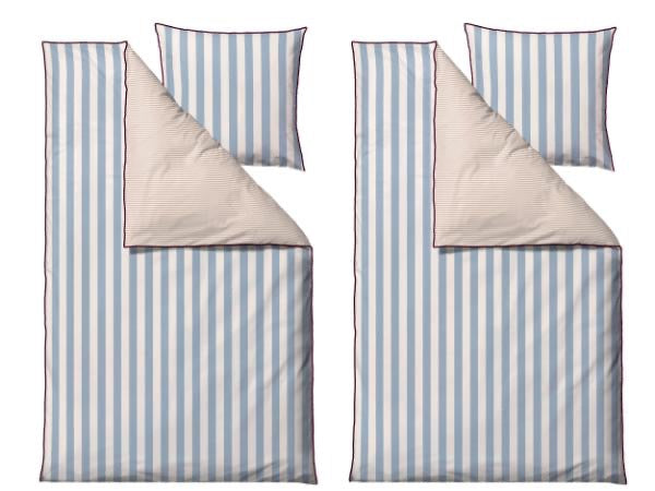 Bäddset, 2 set - Södahl - 140x220 cm - Parallel Linen Blue