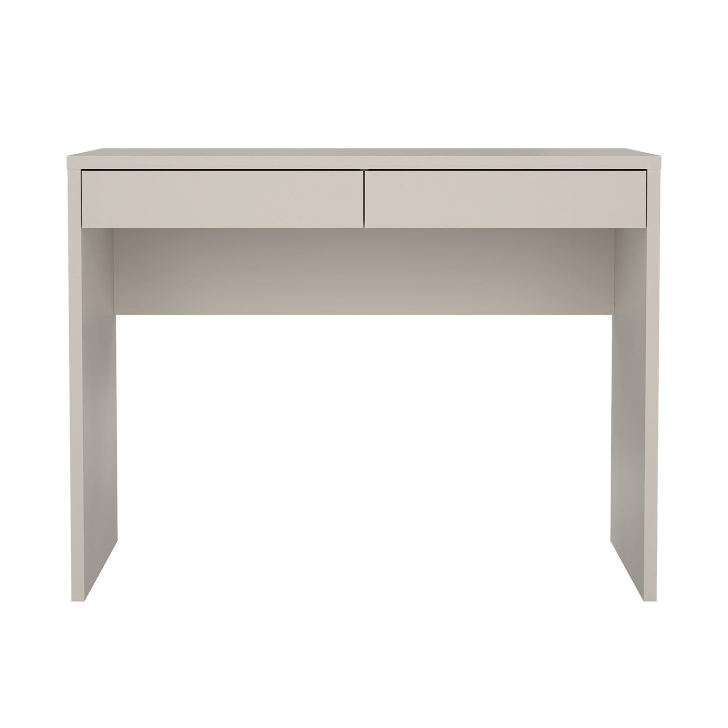 Bord med 2 lådor - cashmere