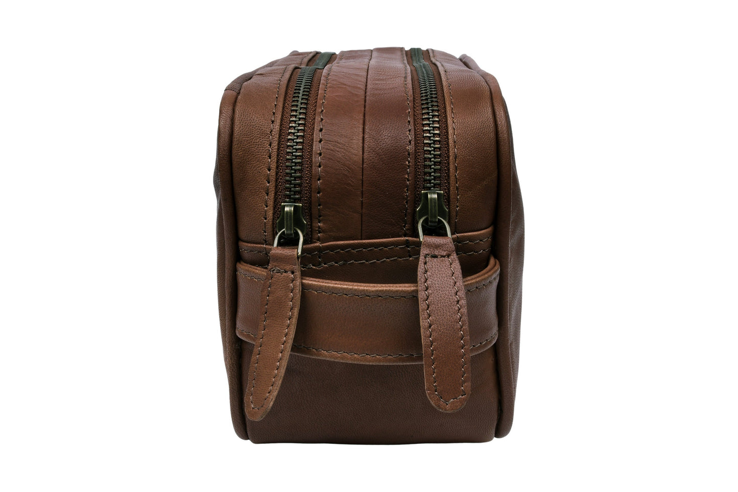 Toalettväska dubbel Faust - Dark brown