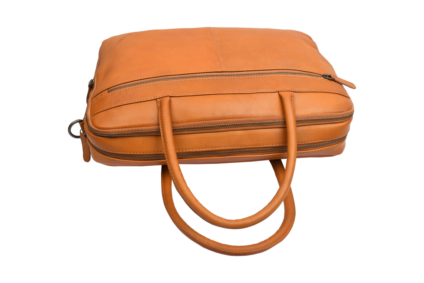 Laptopväska Faust dubbel - Cognac