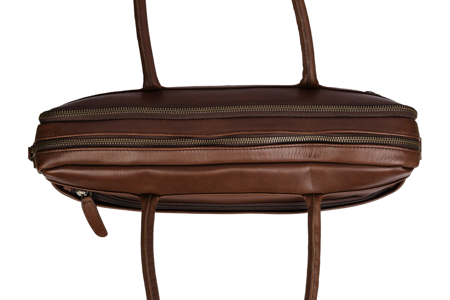 Laptopväska Faust dubbel - Dark brown