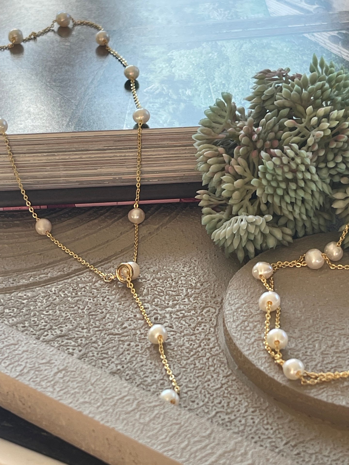 Halsband Gry - med sötvattenspärlor