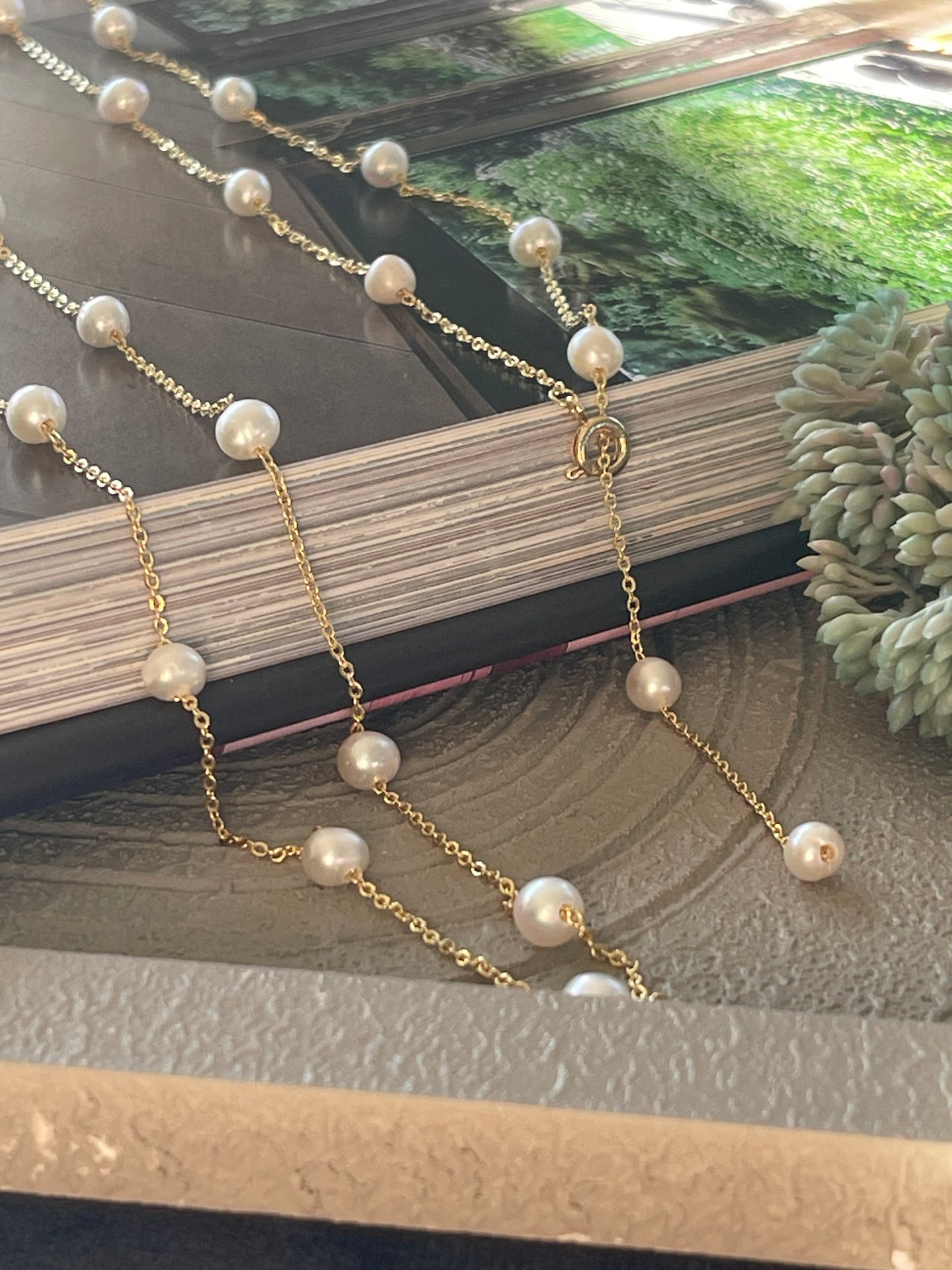 Halsband Gry - med sötvattenspärlor