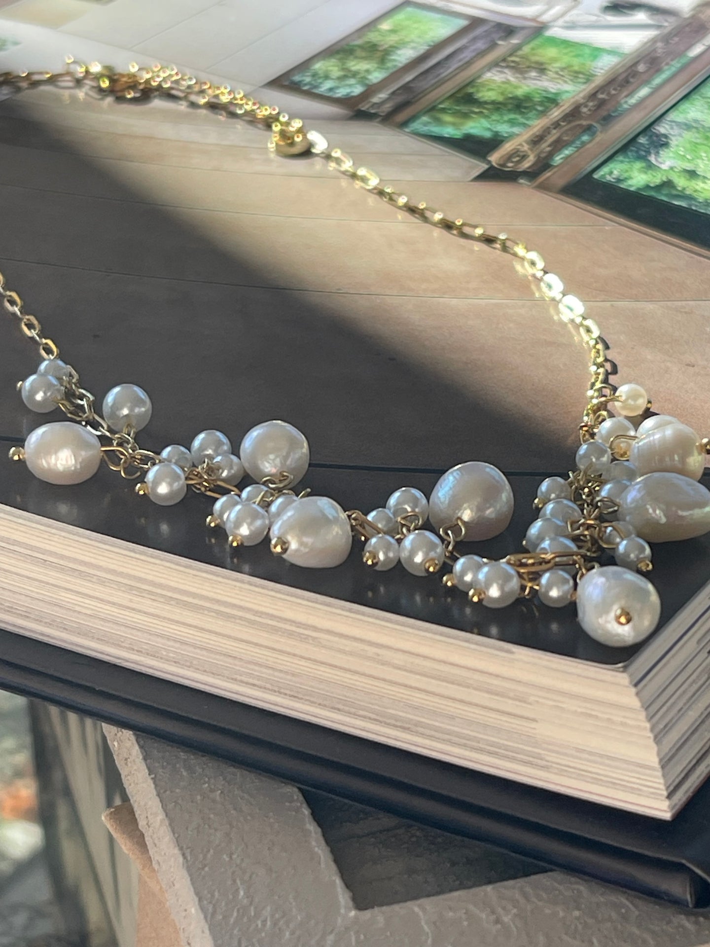 Halsband Cille - med pärlmix