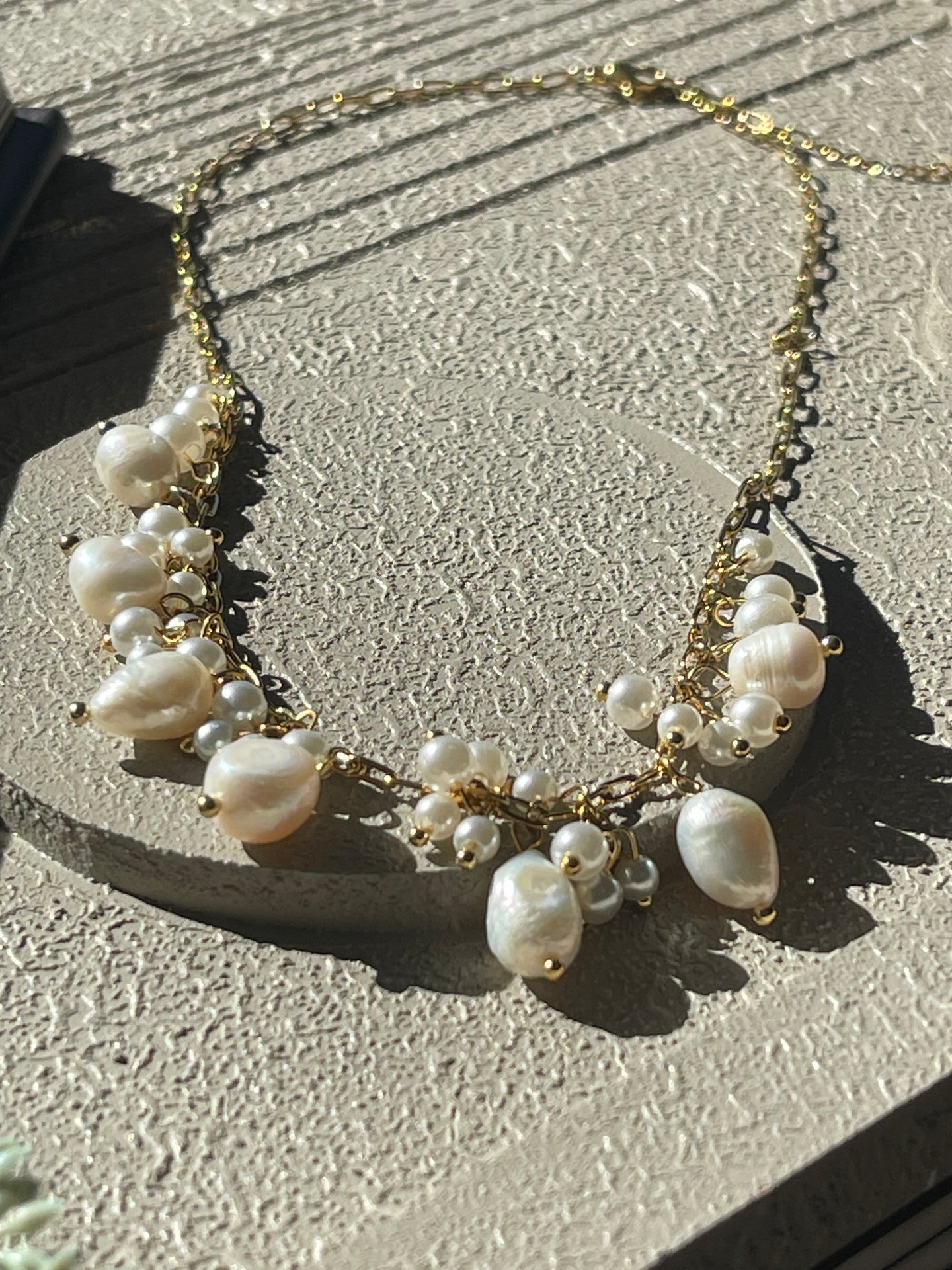 Halsband Cille - med pärlmix