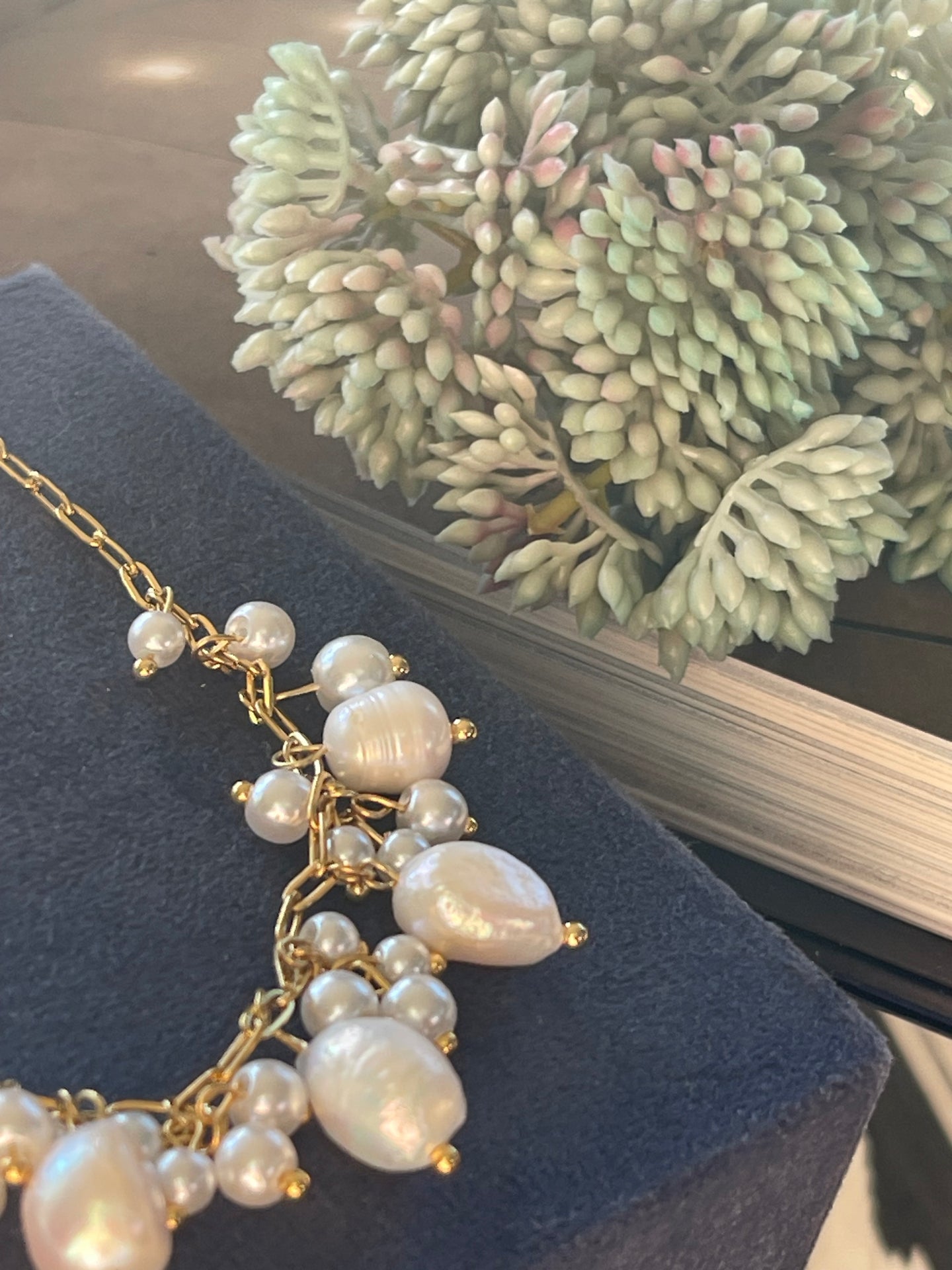 Halsband Cille - med pärlmix