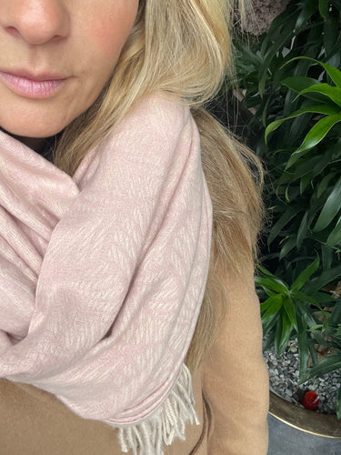 Sjal Helena - Blush Pink