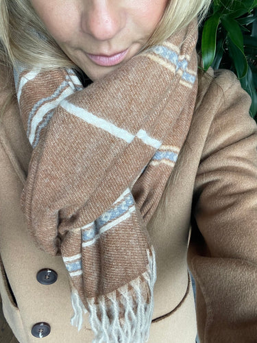 Sjal Sasha - Konjak Rand