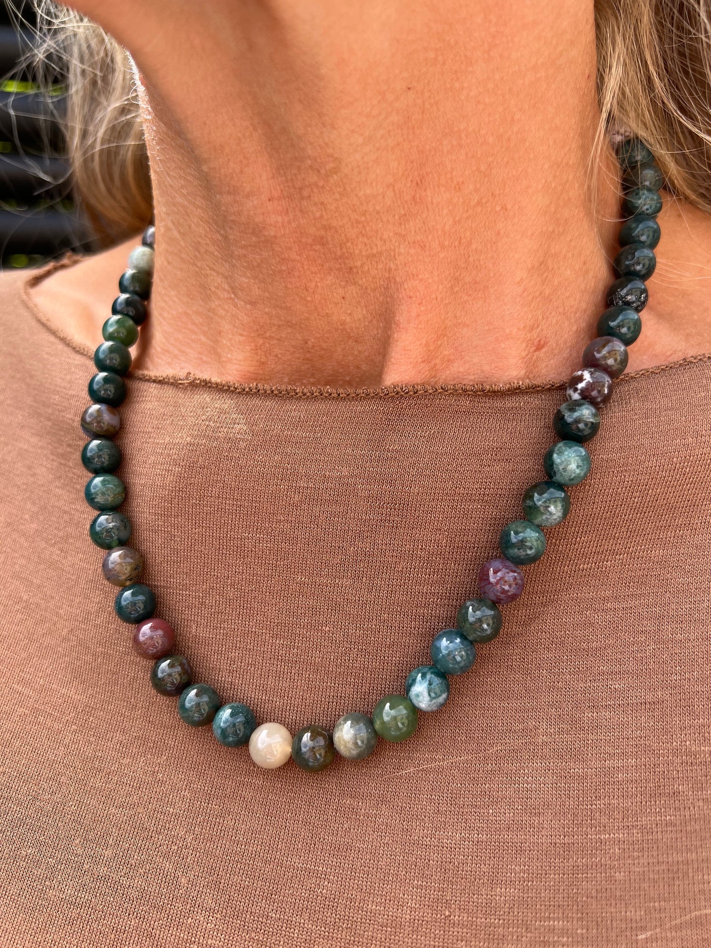 Halsband Mary Emerald/Lavendel Mix