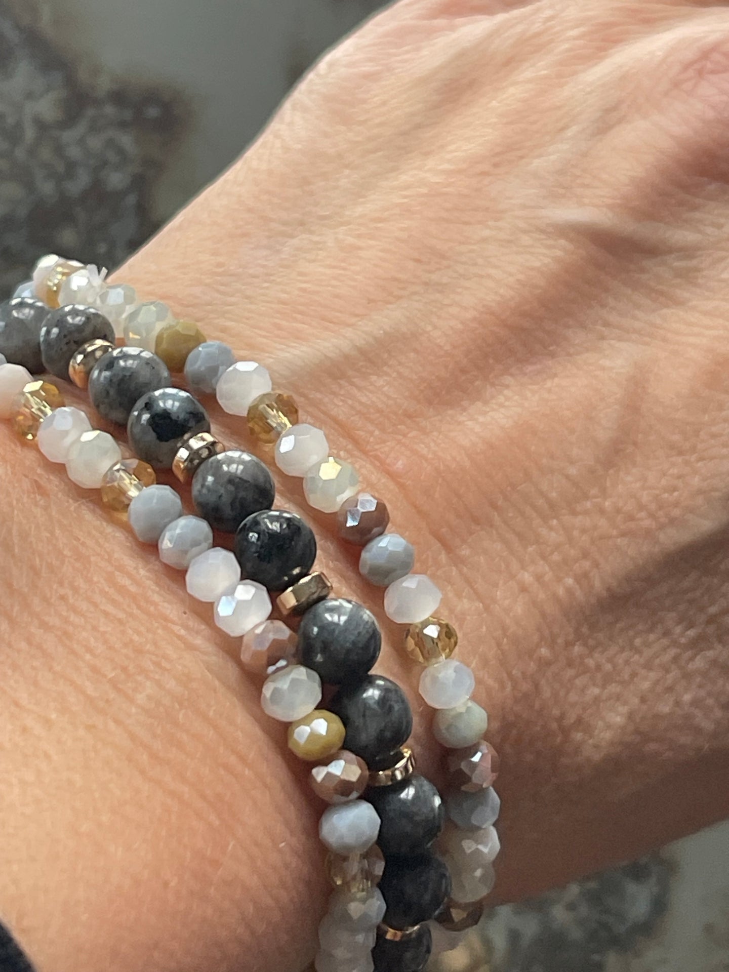 Armband Luna Stone – Set med 3 st
