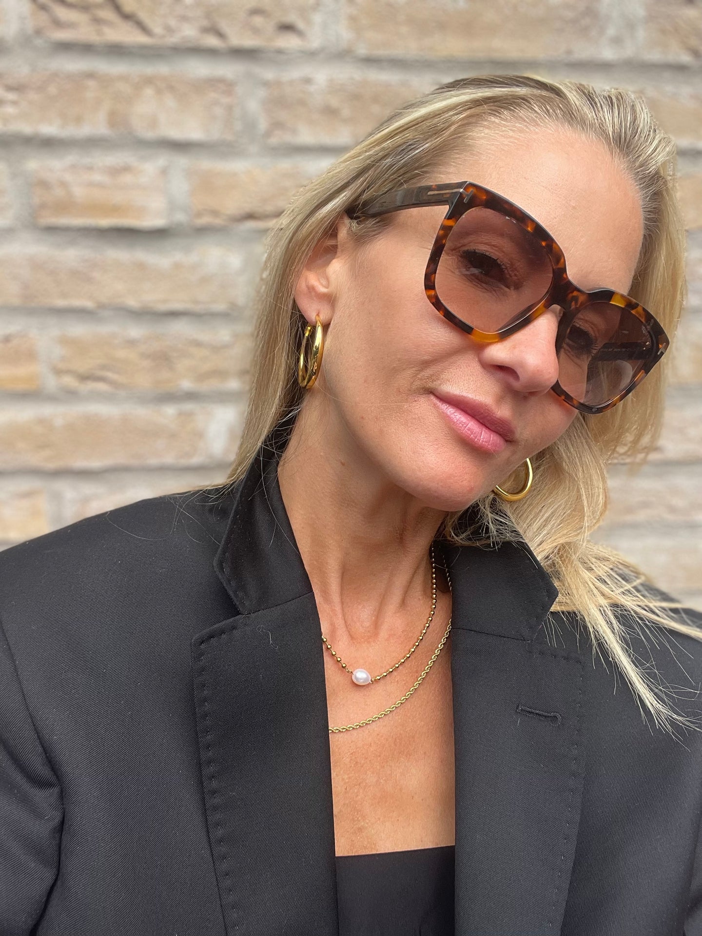 Örhängen Lharni Guld 18K förgylld