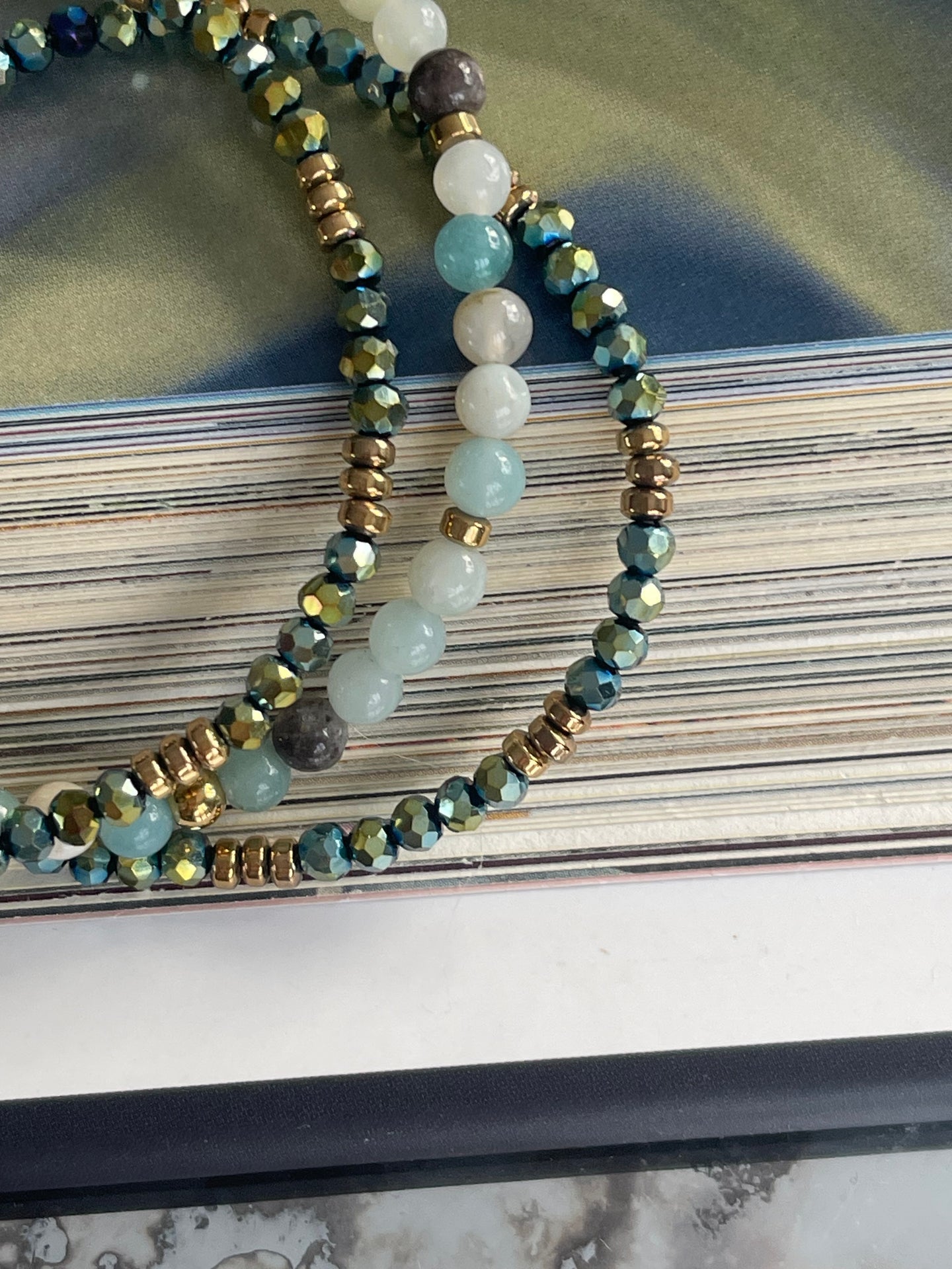 Armband Leah Emerald – Set med 3 st.