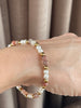 Armband Asta - Natursten guldbelagd