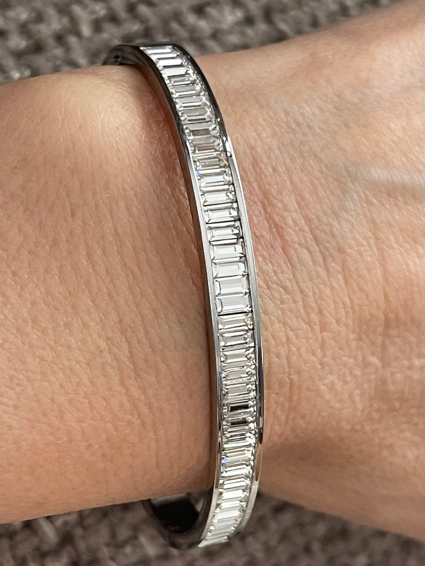Armring FILUCA - rostfritt stål - CZ
