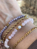 Armband Erika lavendel - Set med 4 armband