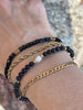 Armband Erika black - Set med 4 armband