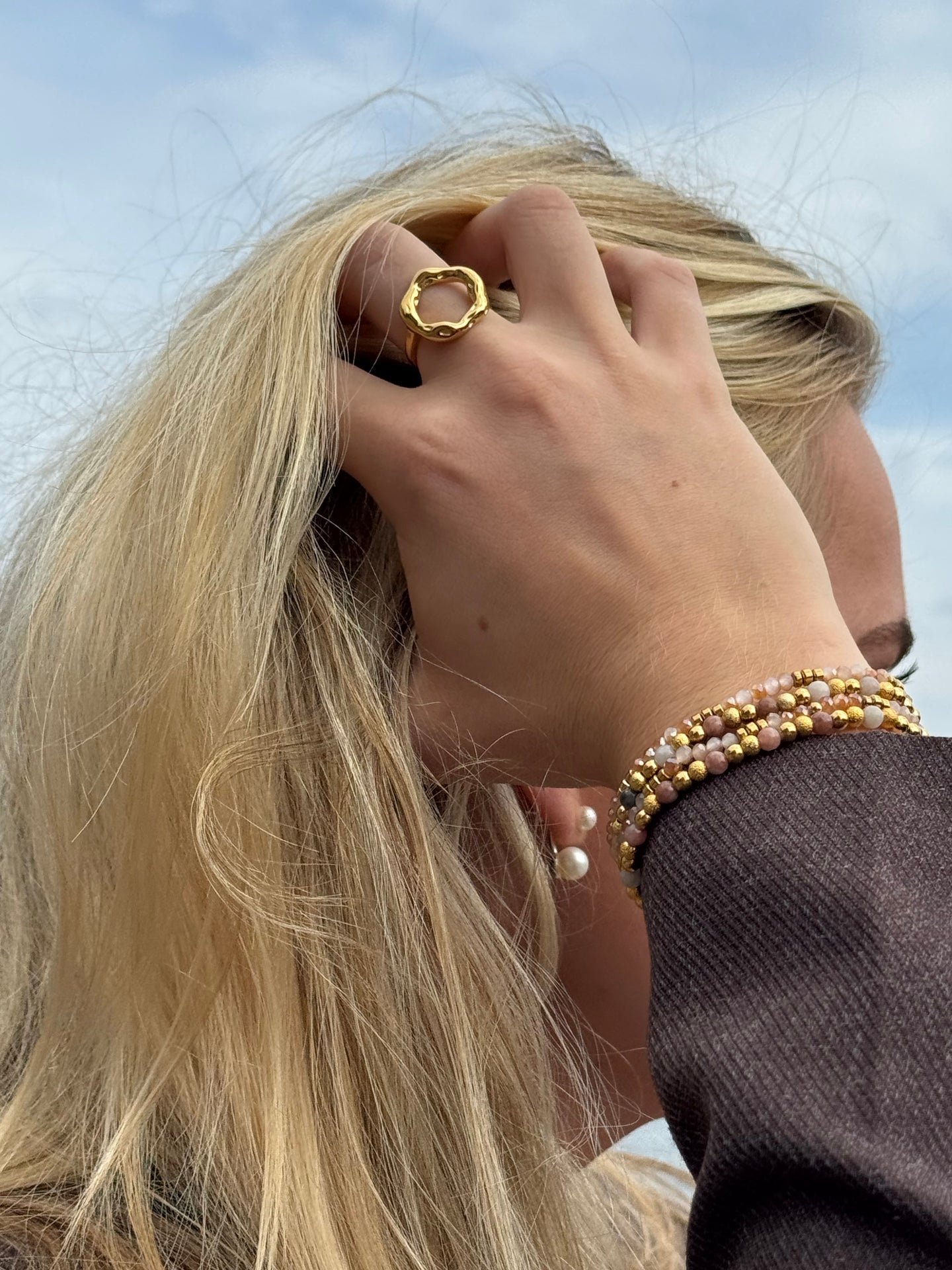 Armband Ofelia Natur - Sæt med 5 armband