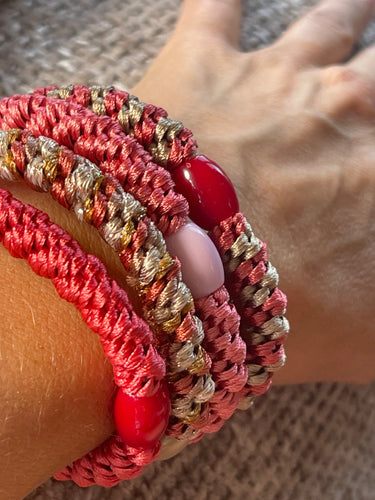 Hårsnoddar Supreme Korall - 4 st.