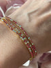 Armband - Elare Set/3 - elastiska - Röd Mix