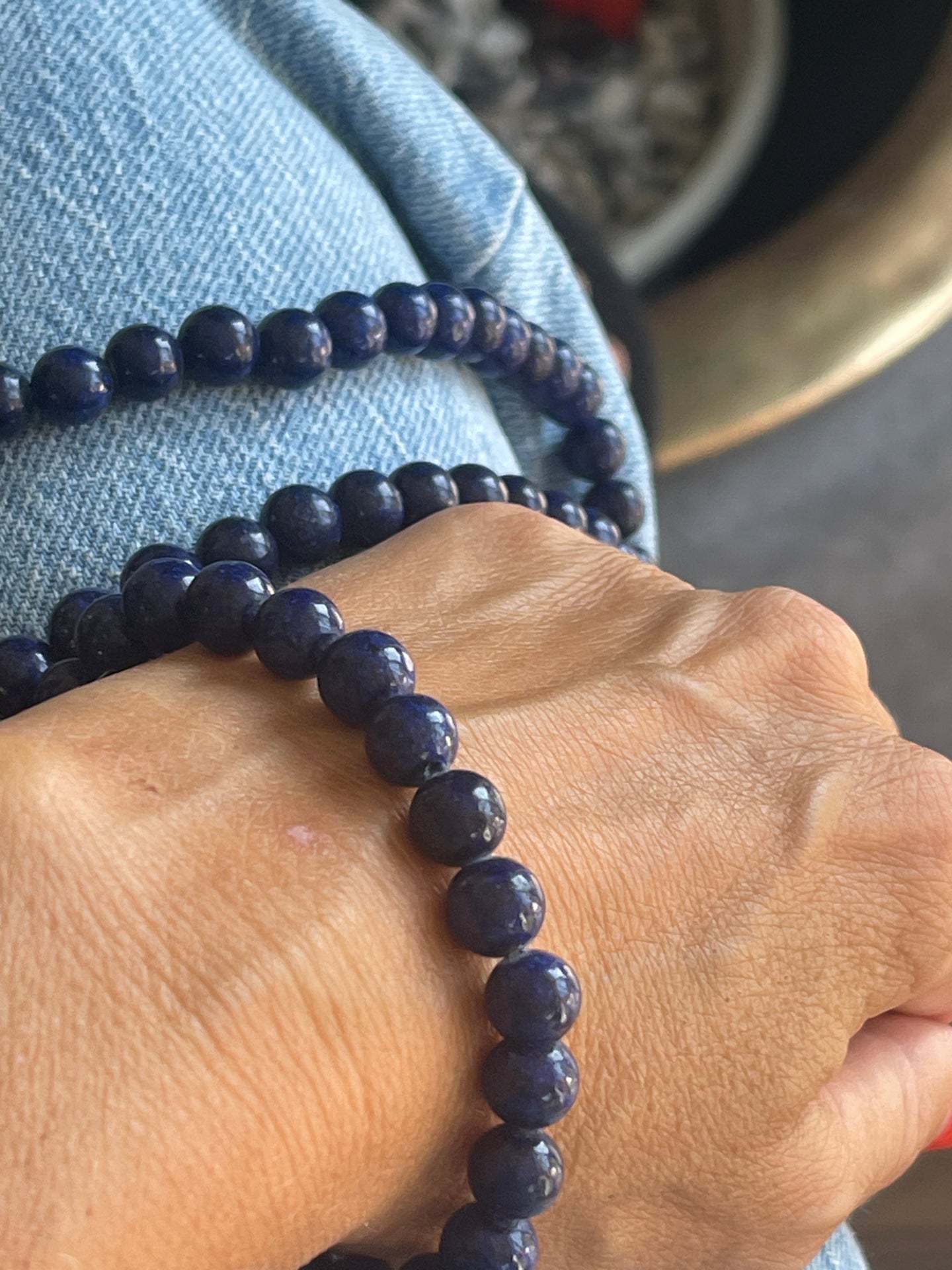 Armband Mary Marinblå