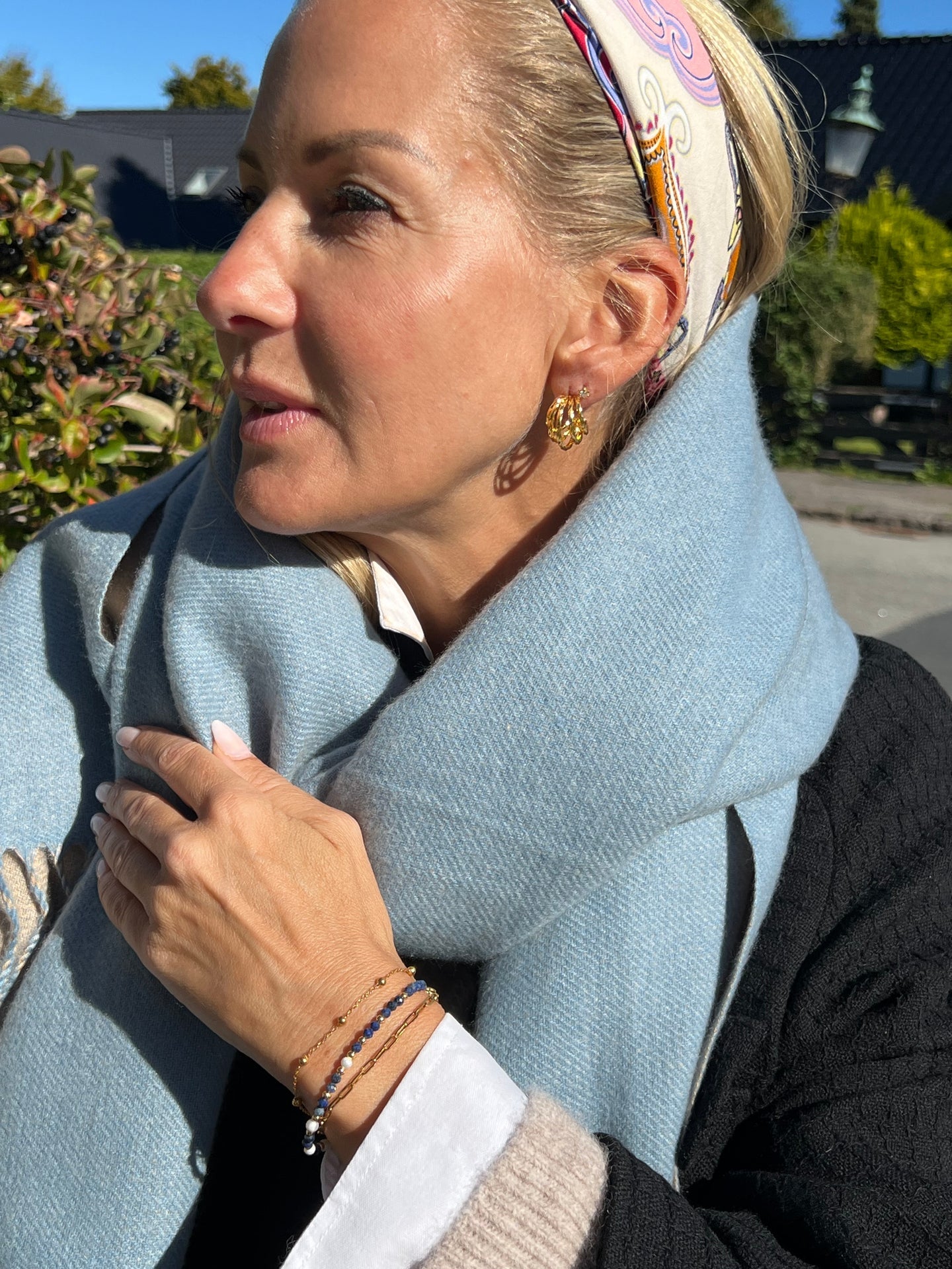 Armband Lilja set med 3 st - Äkta sötvattenspärlor