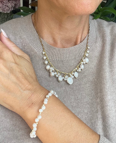 Halsband Cille - med pärlmix