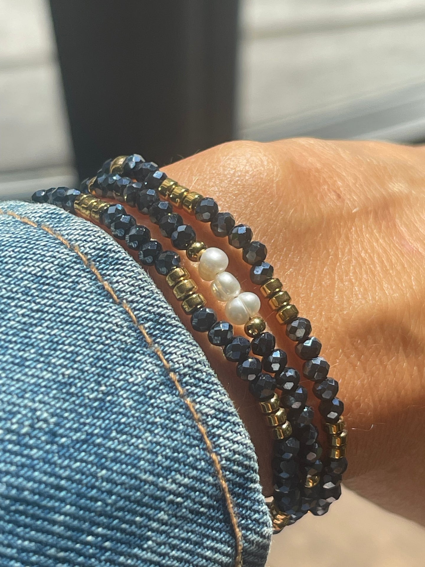 Armband Dark Navy LIMITED EDITION - Set med 3 st