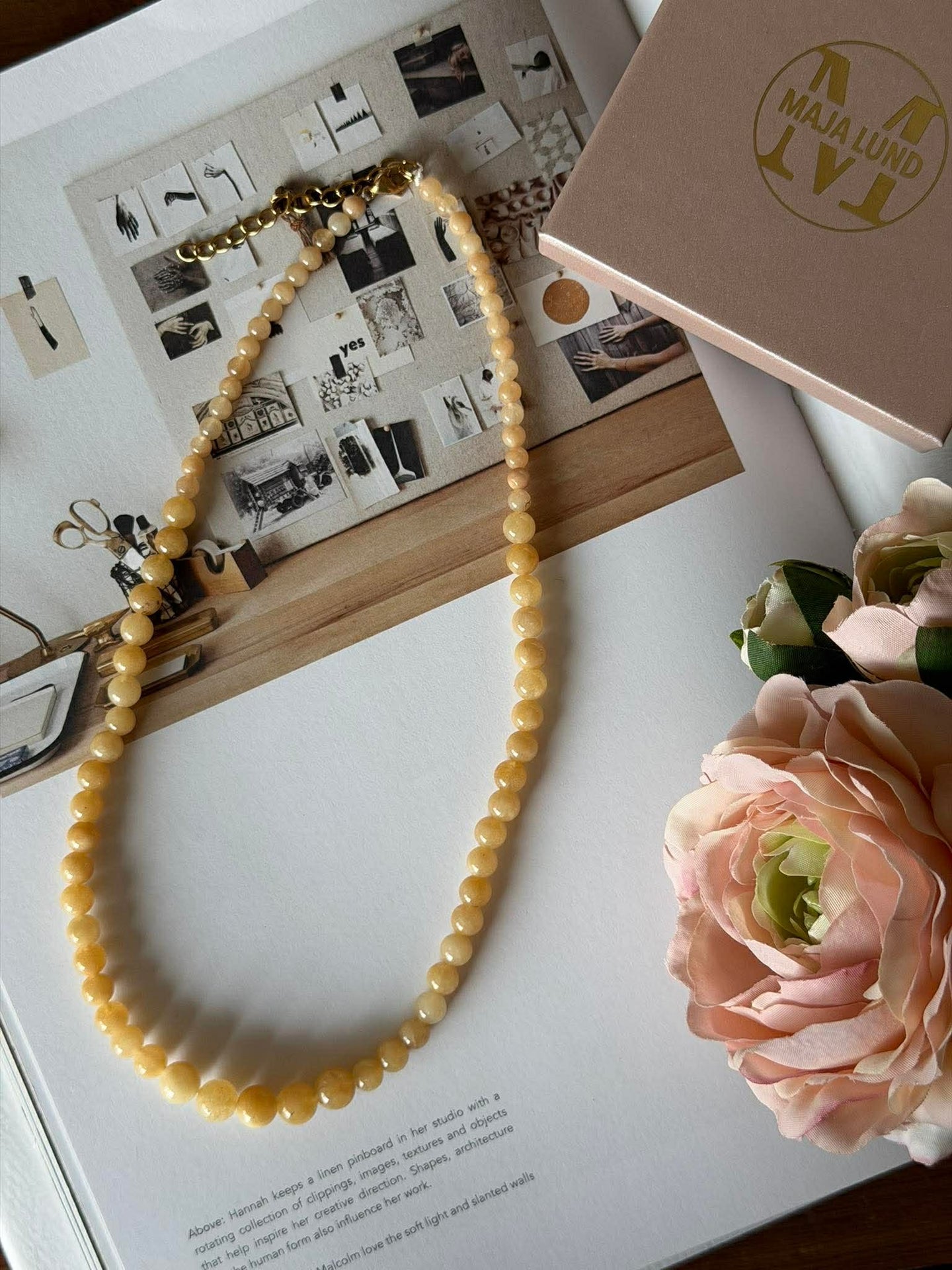 Halsband Jasmin - Soft Sun