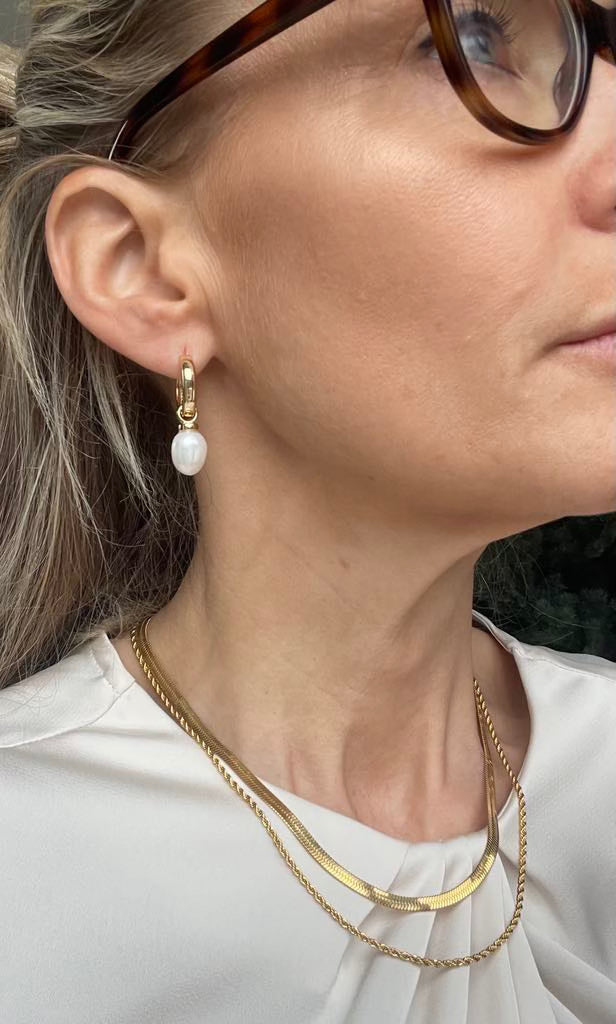 Lycka 18k guldpläterad halsband