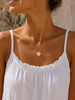 Laia Halsband Natursten/Hjärta - Soft Pink