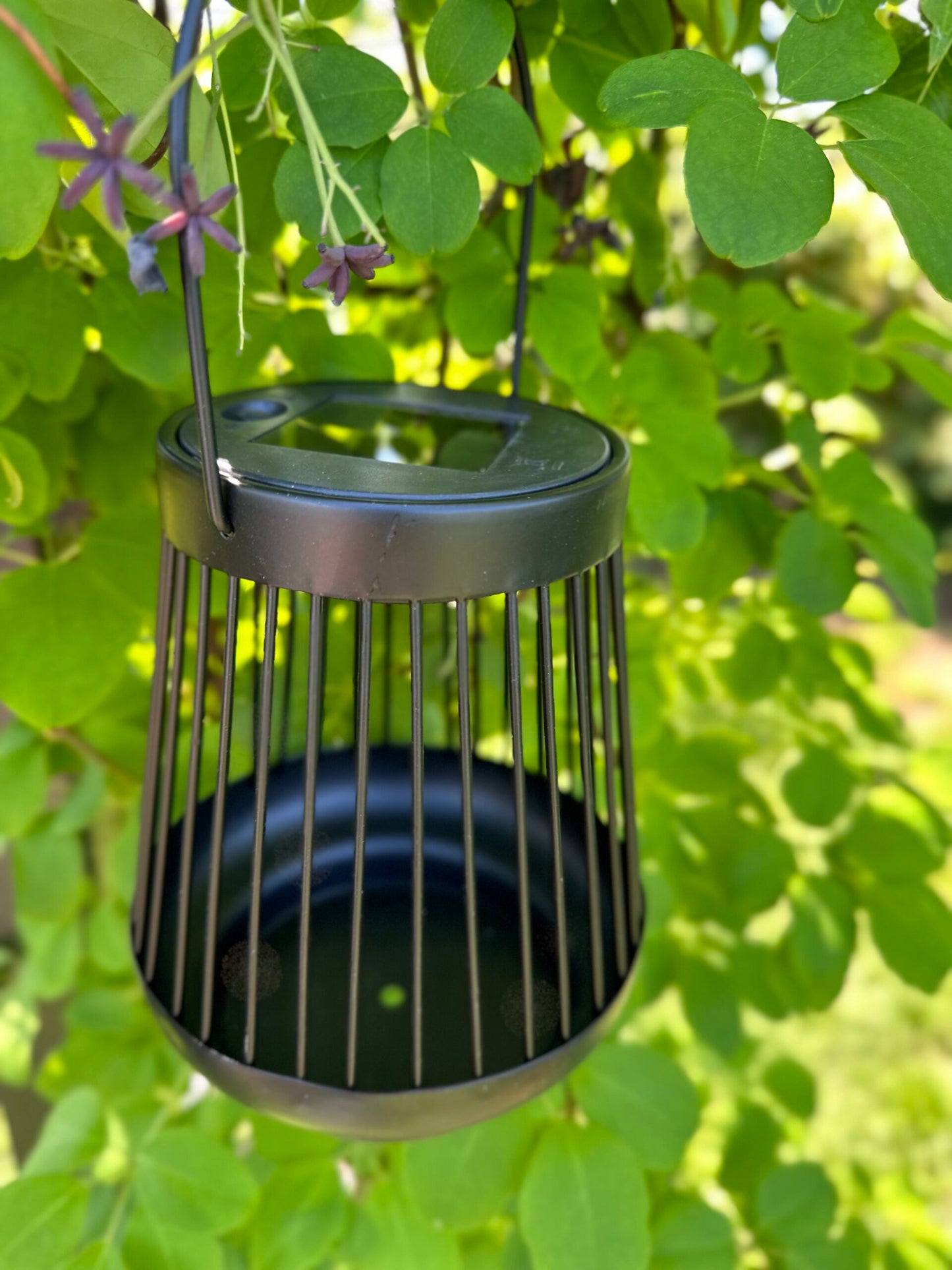 Lykta ZANDA med solceller – Svart