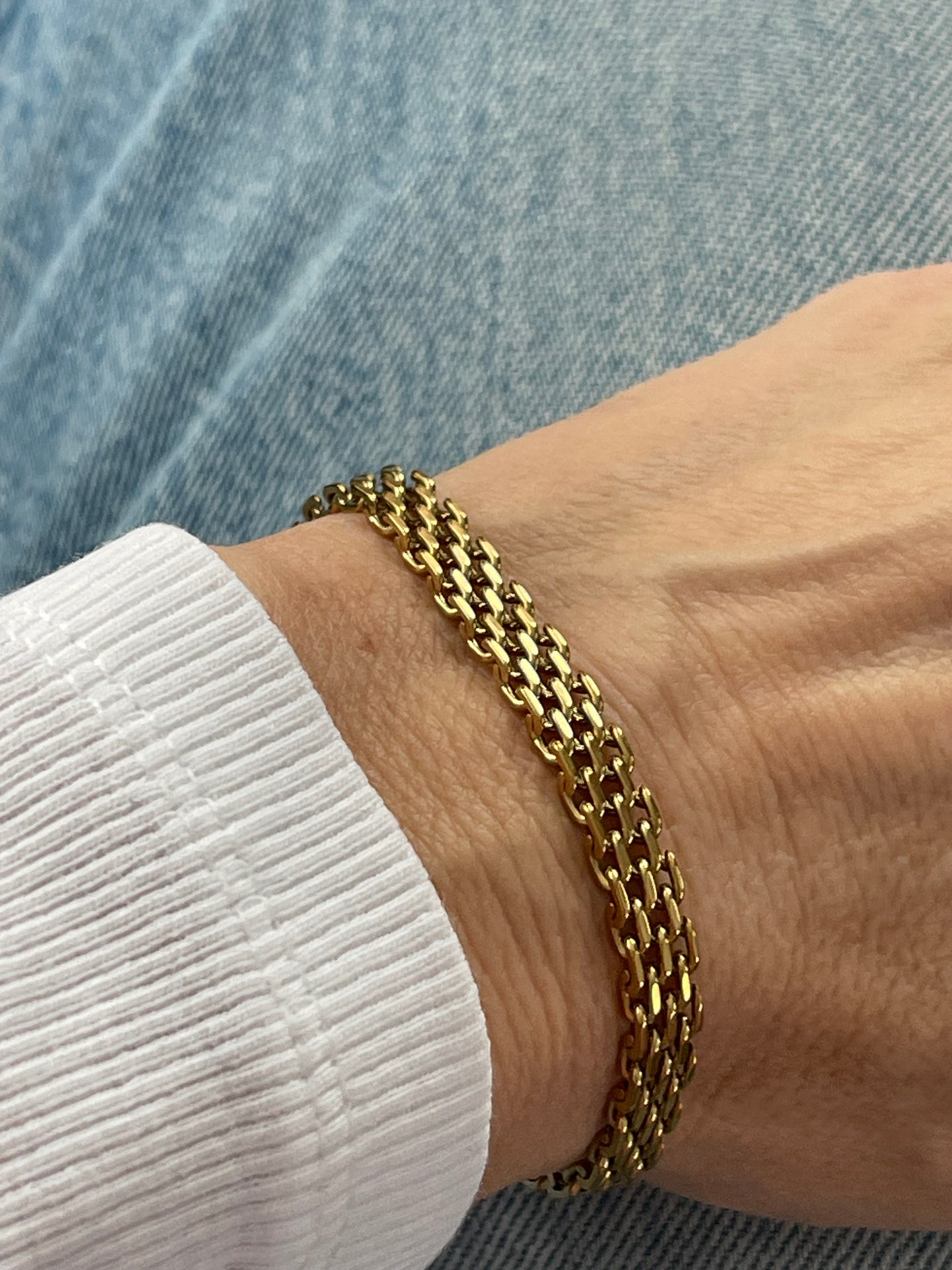 Armband Nelly förgyllt 17cm - Vattentåligt