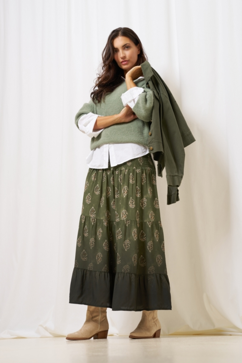 Kjol med smock - Military Faded
