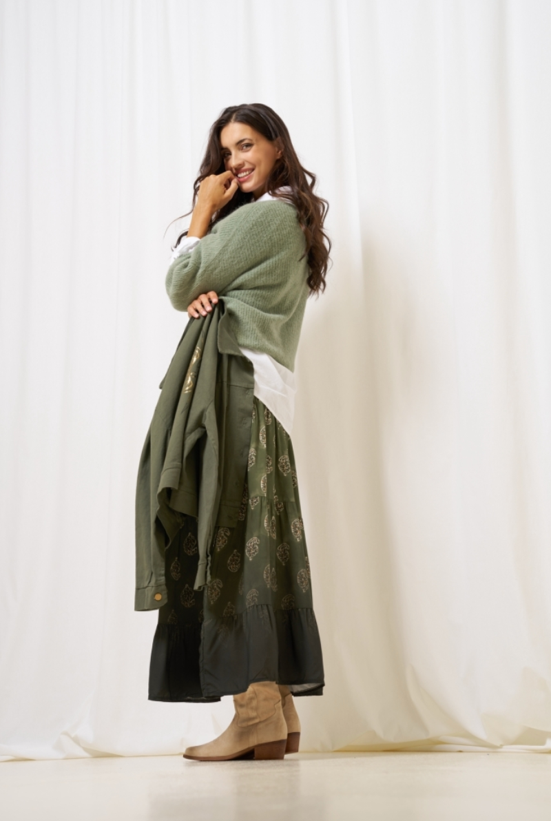 Kjol med smock - Military Faded