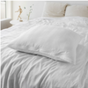 Bambu satin bäddset, vit, 140x220 - 63x60
