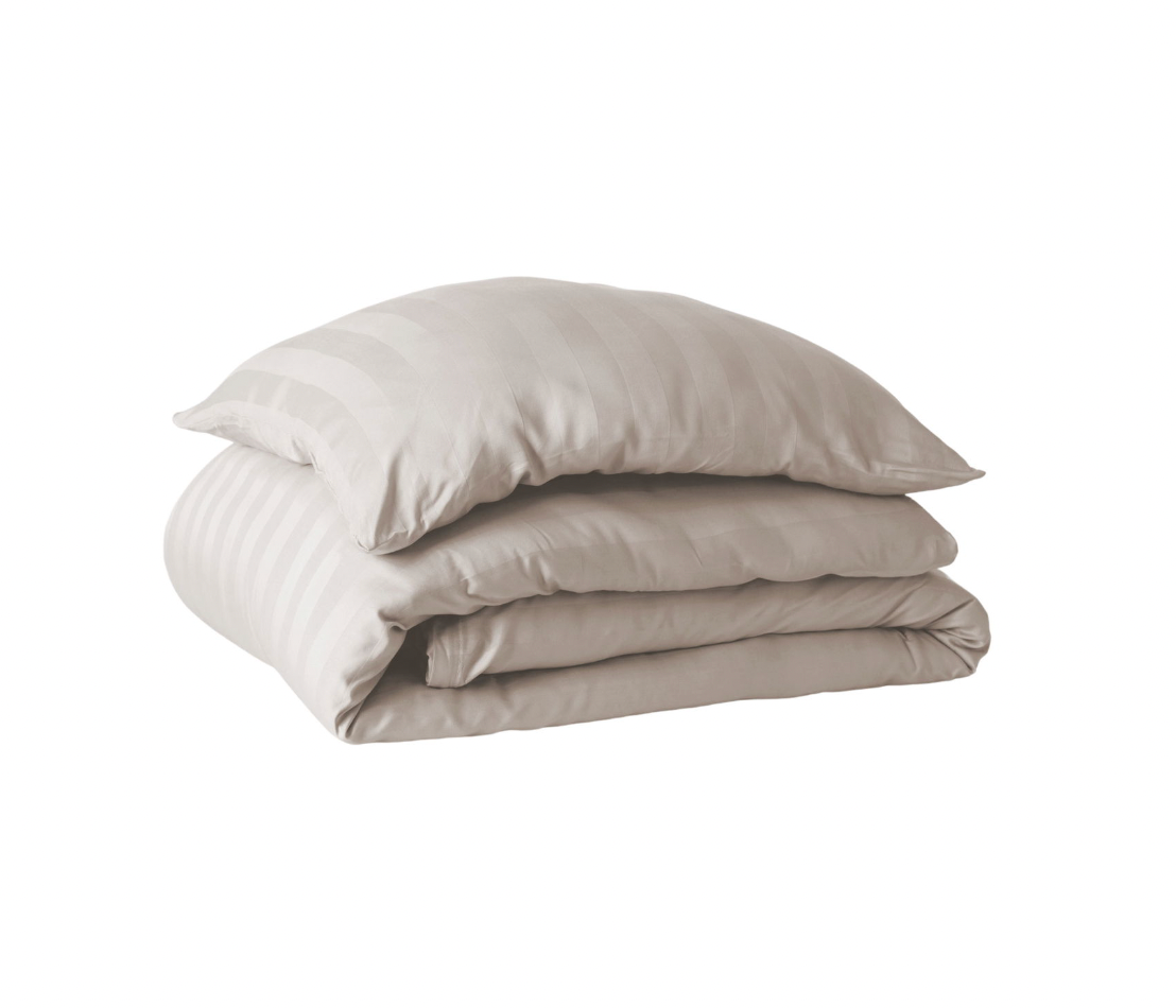 Bambu satin sängset, beige, 140x220 - 63x60