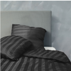 Bambu satin påslakansset, kolgrå, 140x200 - 63x60
