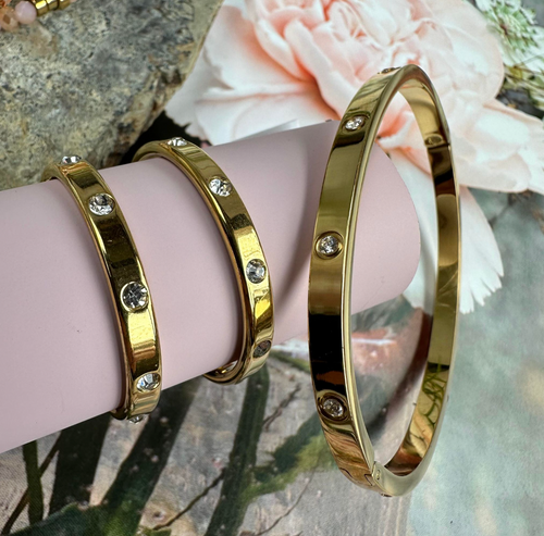 Mindy set m. armband och örhängen - förgylld