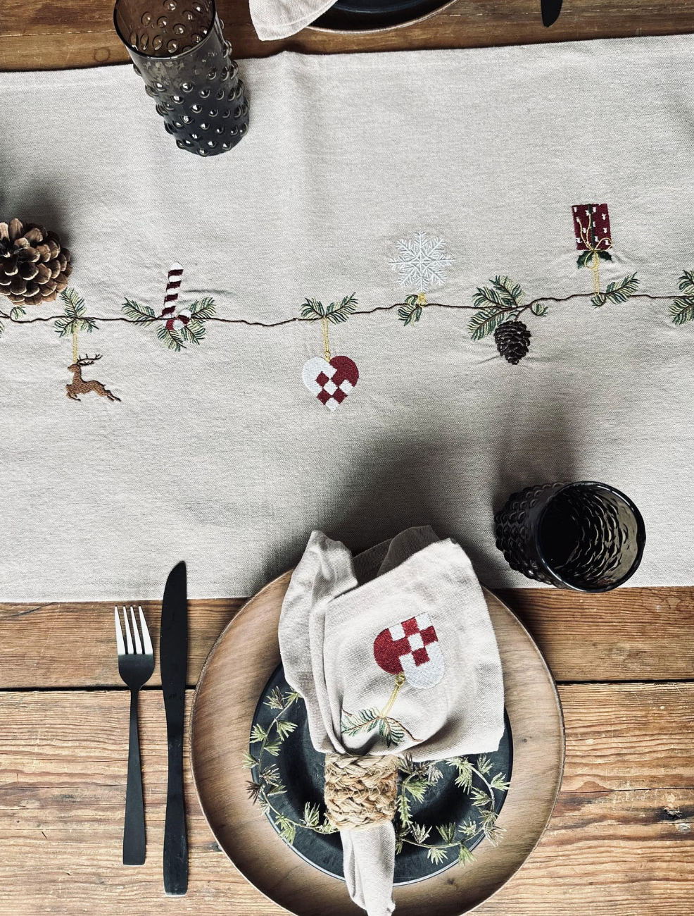 Bordslöpare Nostalgisk 40x240