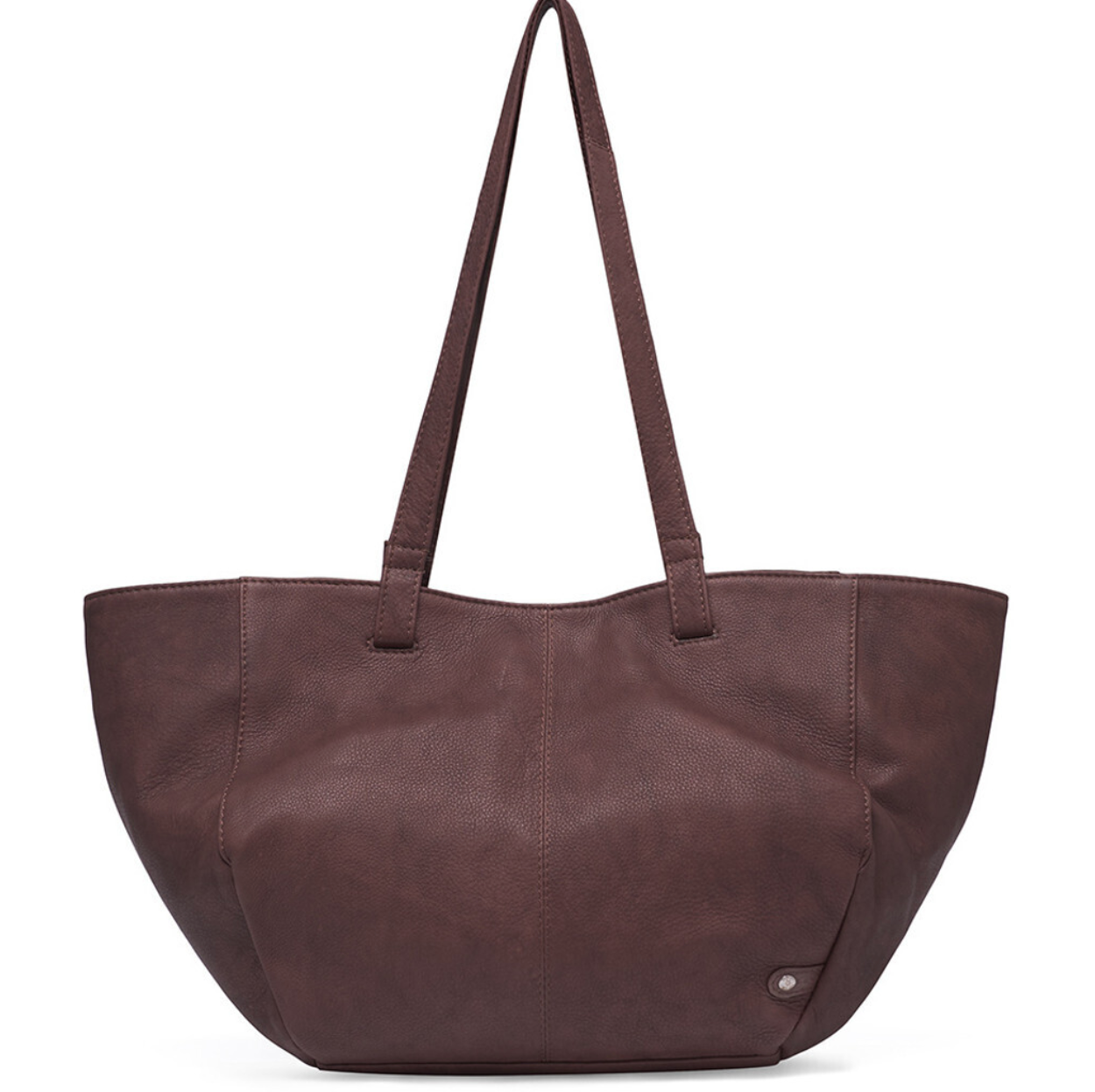 Shopper Aura – Brunt läder