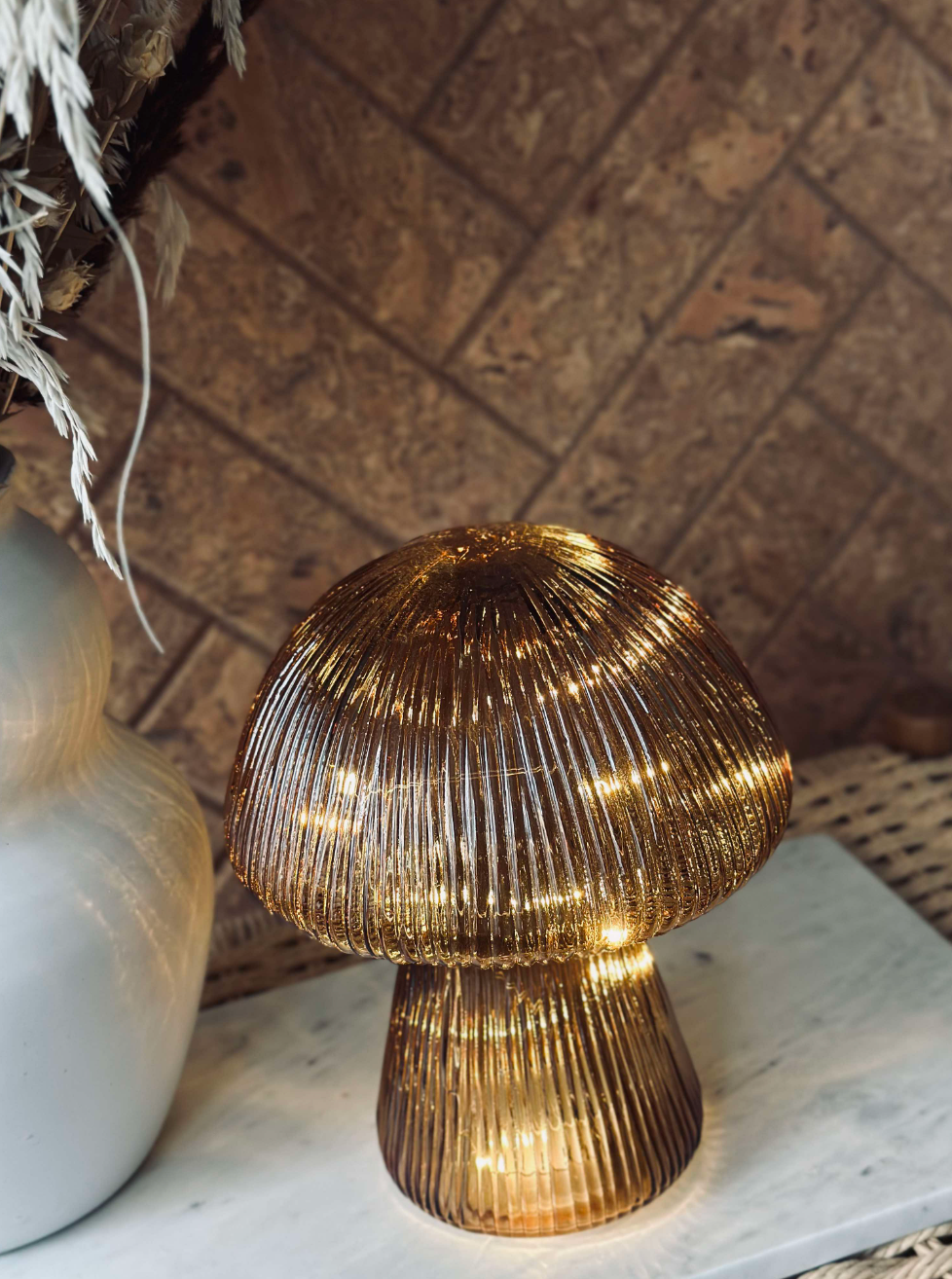 Svamp med ränder 20cm - Gyllene