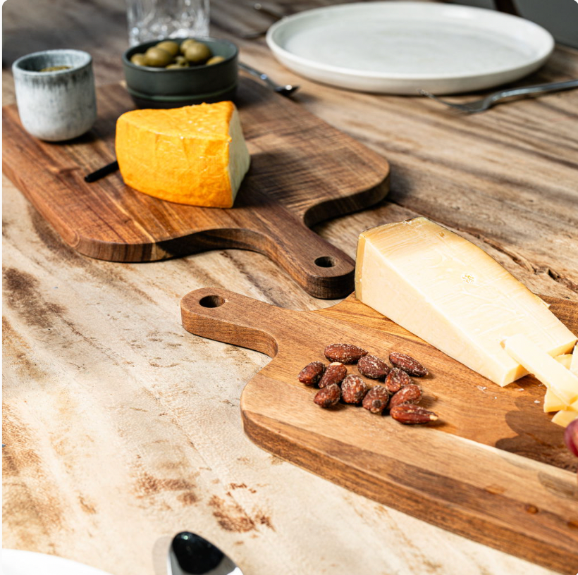 2-pack Tapas skärbrädor i akacieträ