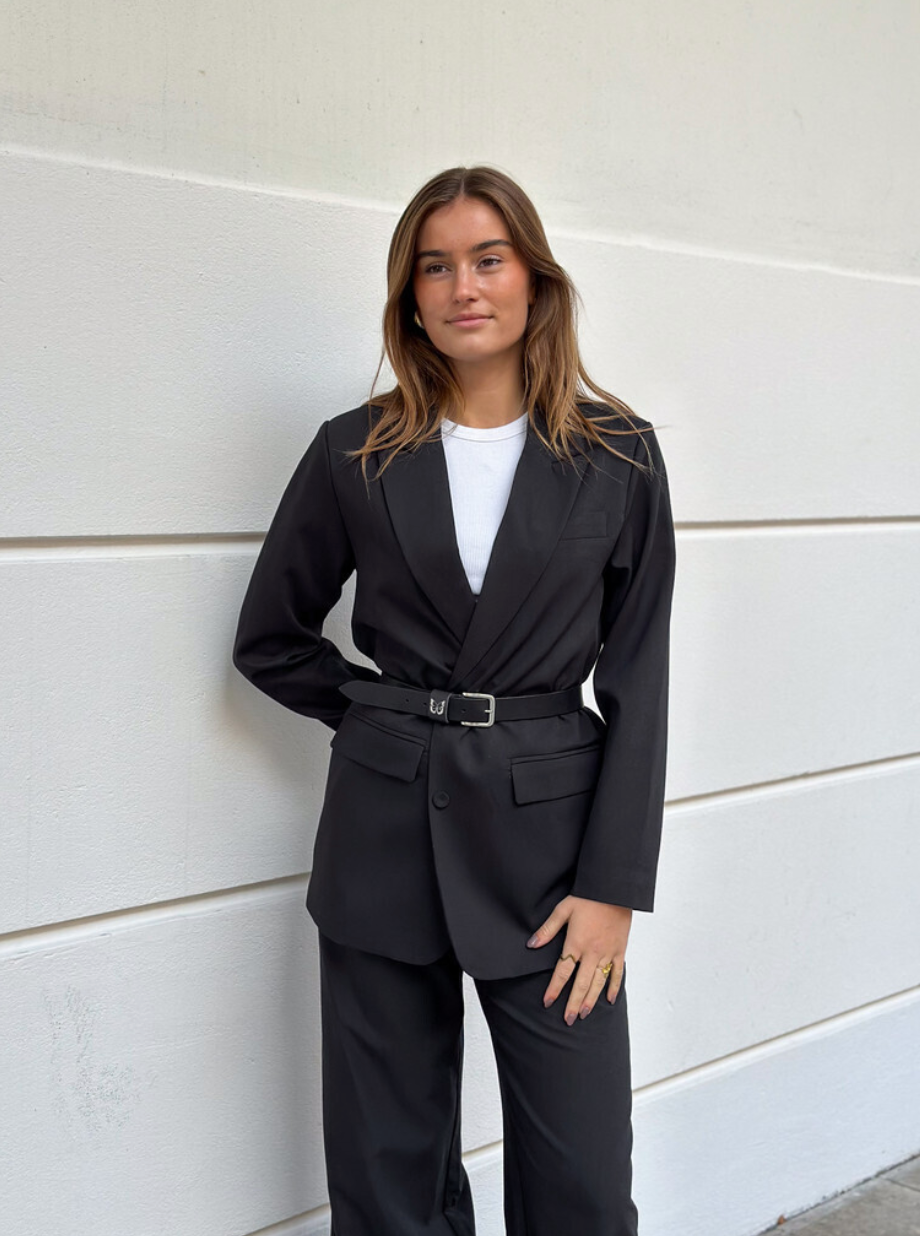 Bälte Alba - Svart Croco