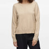 Blus med vackra knappar - Beige
